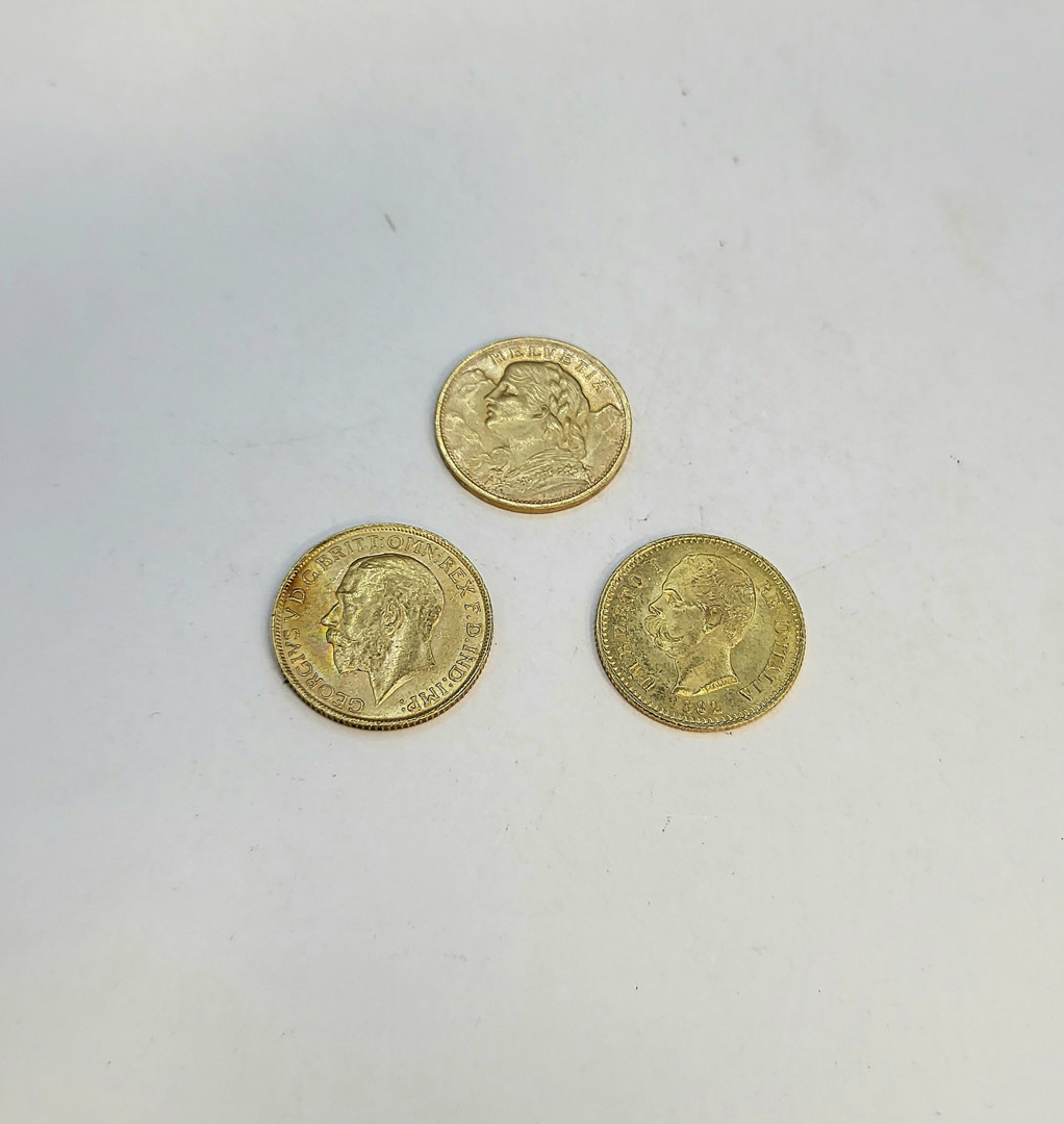 Tre monete oro