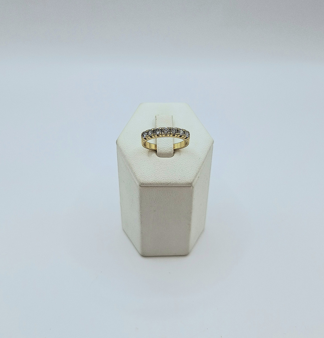 Anello oro diamantini