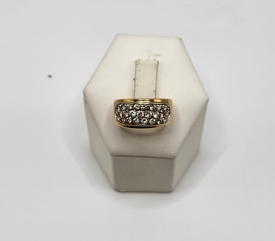 Anello oro diamantini 