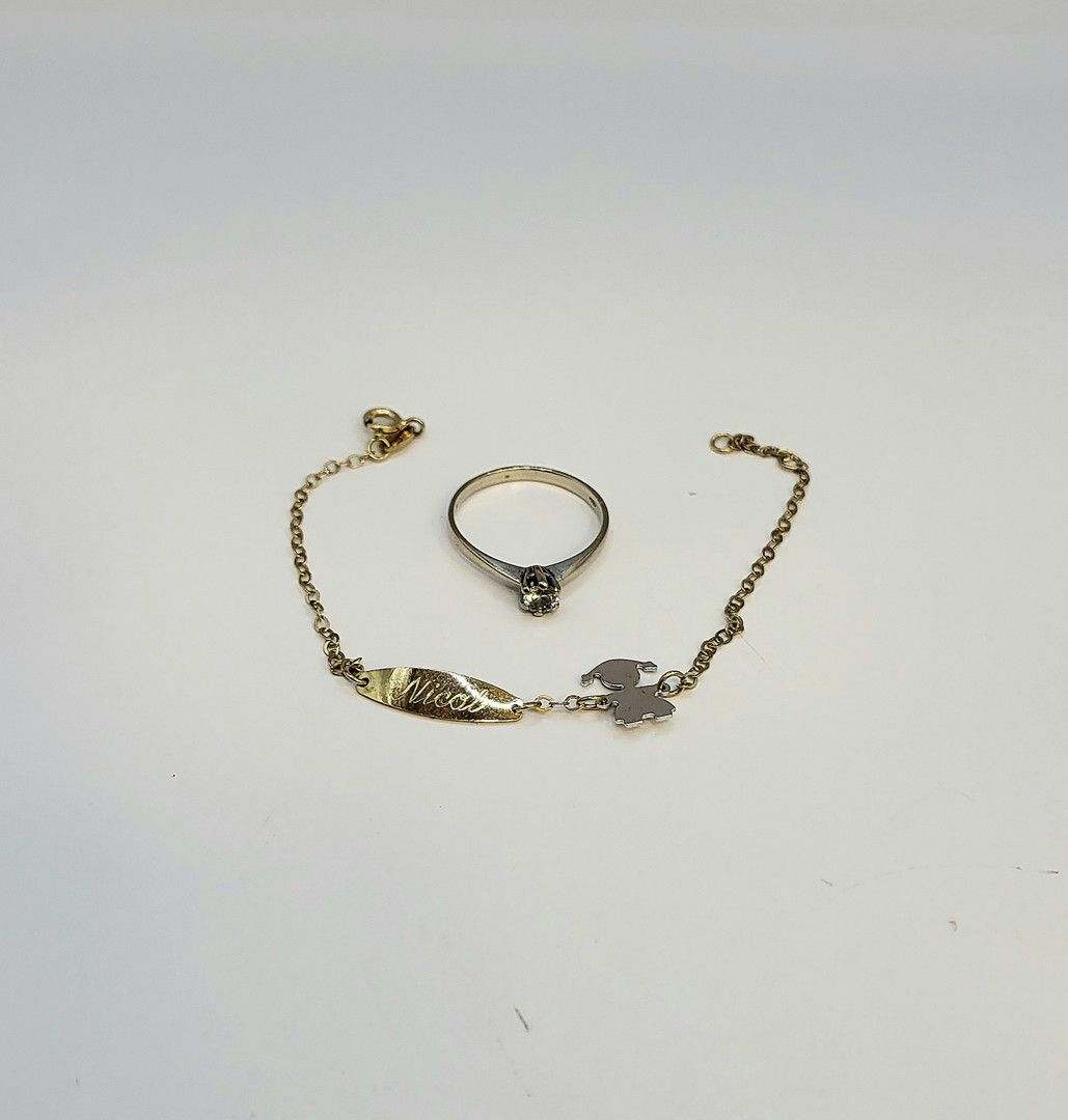 Bracciale e anello oro 