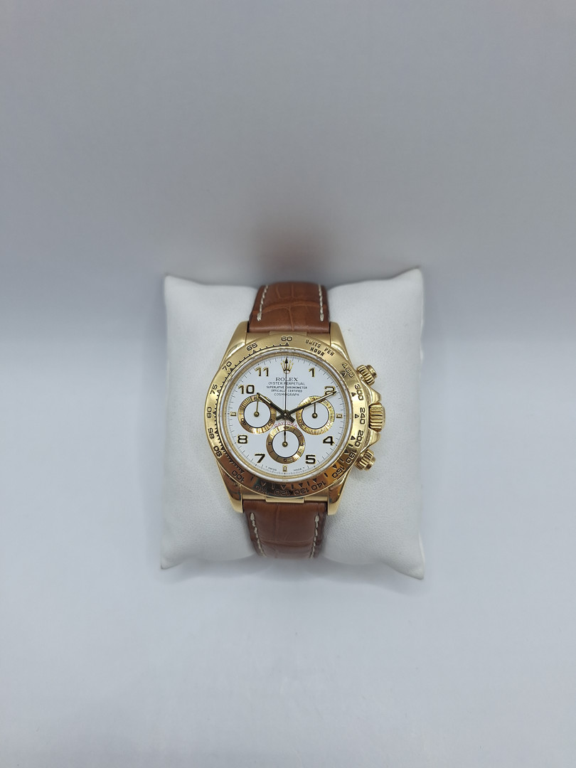 Cronografo cassa e fibbia oro Rolex Daytona 