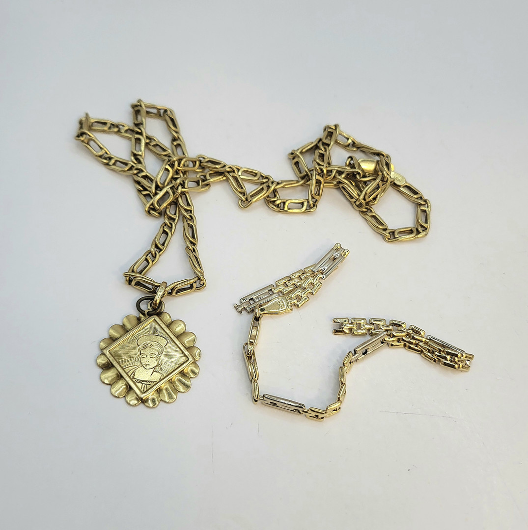 Collana ciondolo bracciale oro