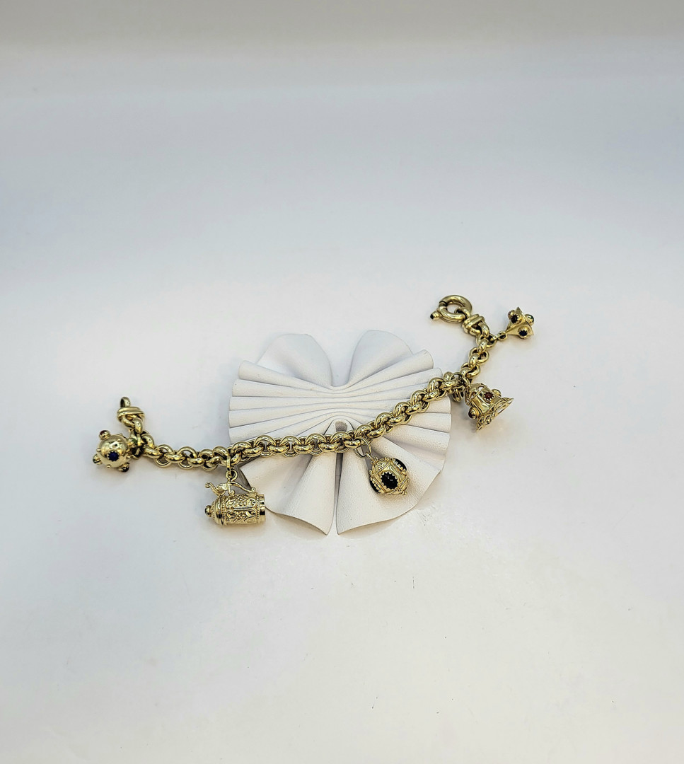 Bracciale oro pietre