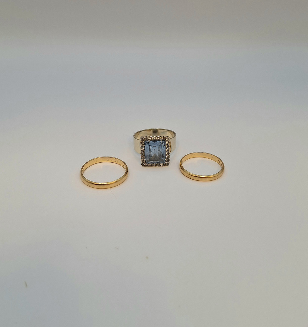 Tre anelli oro 