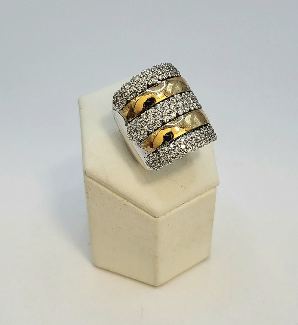 Anello oro diamanti