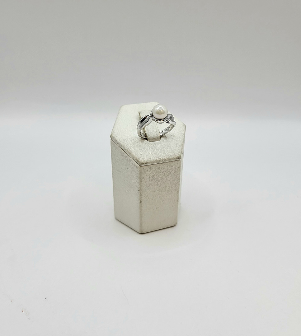 Anello oro perla