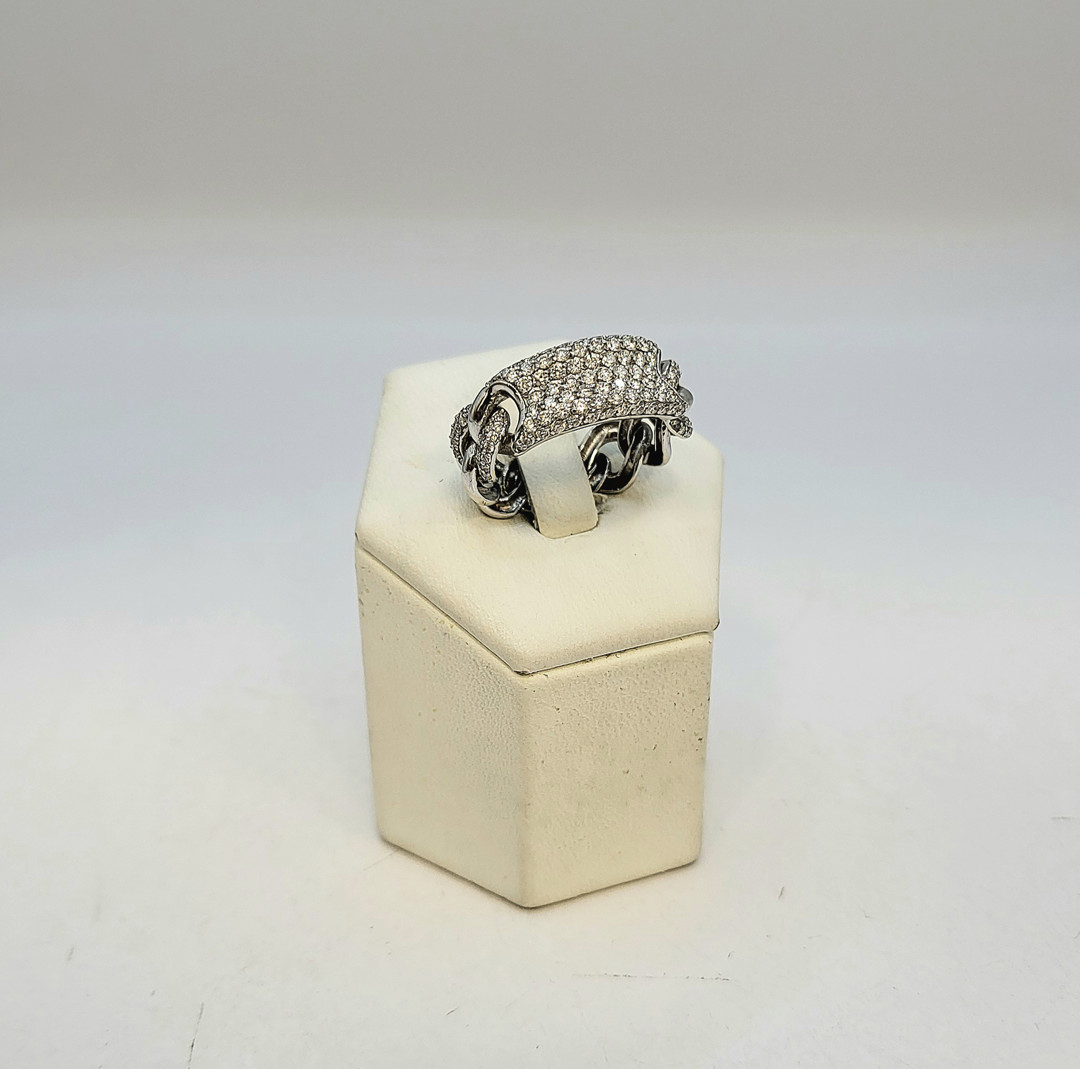 Anello oro diamantini