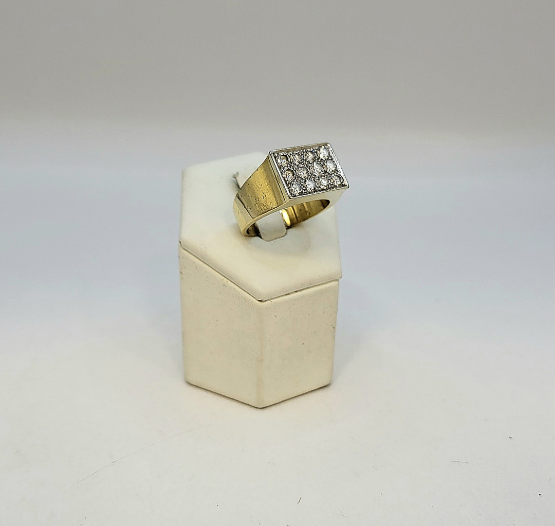 Anello oro diamanti
