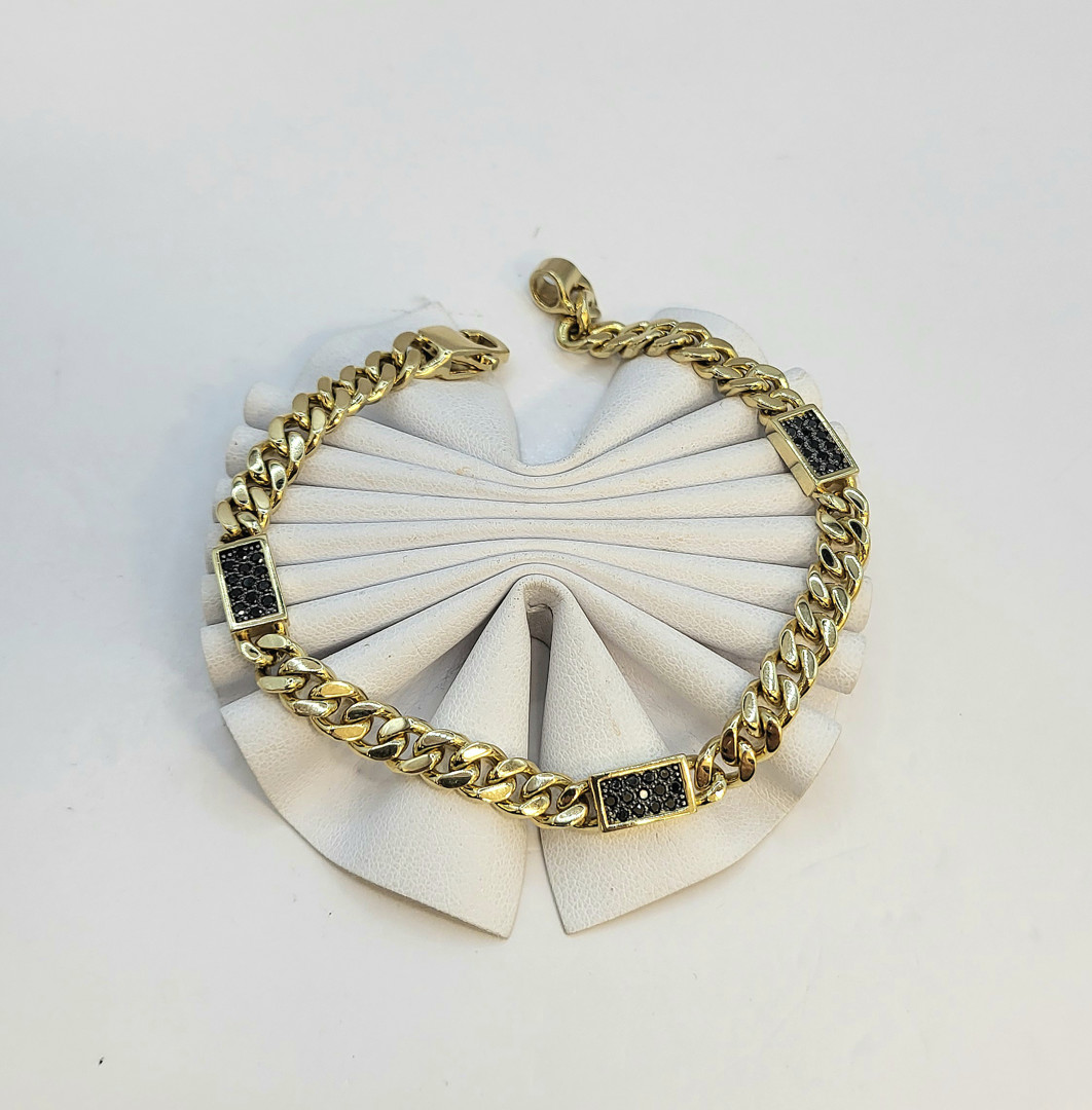 Bracciale oro pietre