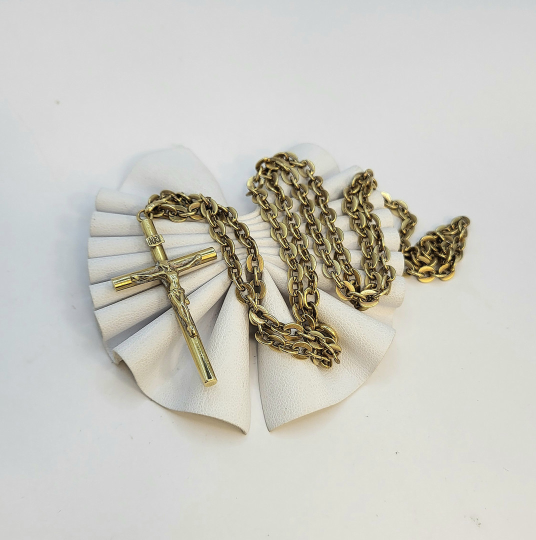 Collana croce oro