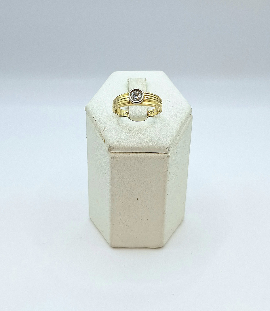 Anello oro diamante