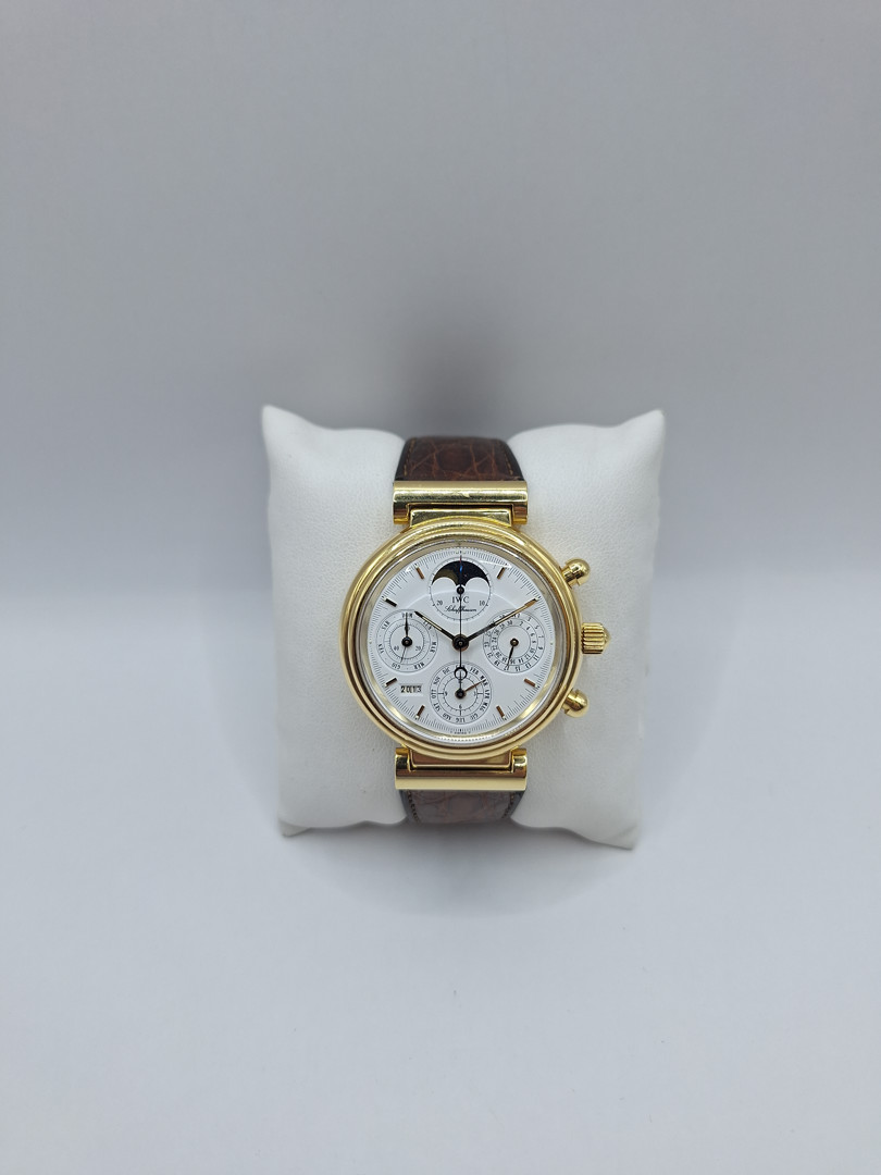 Cronografo cassa e fibbia oro IWC DA VINCI