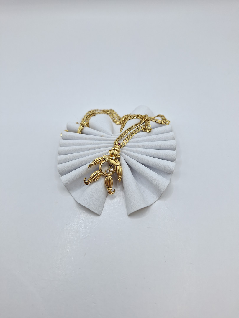 Collana oro con ciondolo a firma Chopard oro pietre diamantini