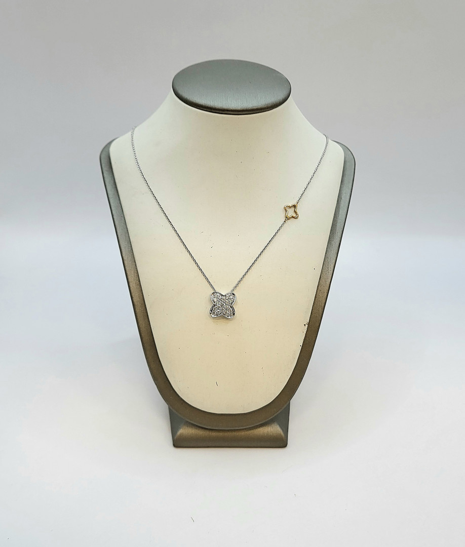 Catenina e ciondolo a firma Recarlo oro diamantini