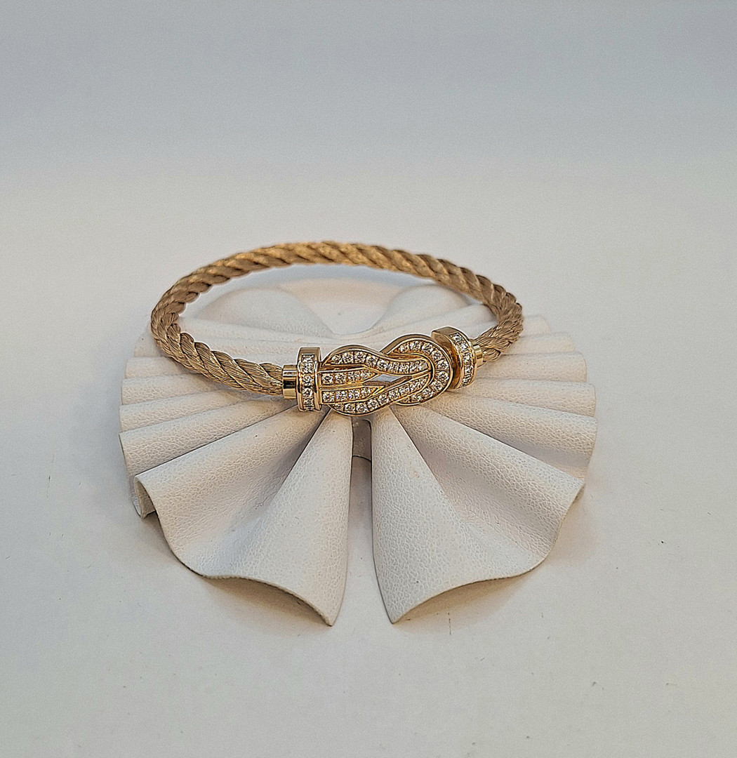 Bracciale oro diamantini