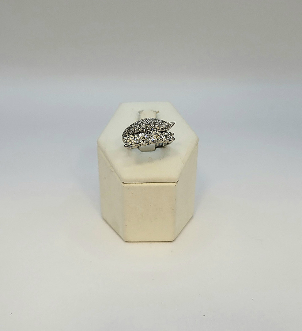 Anello platino diamanti