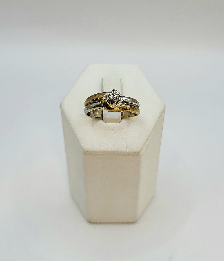 Anello oro diamante