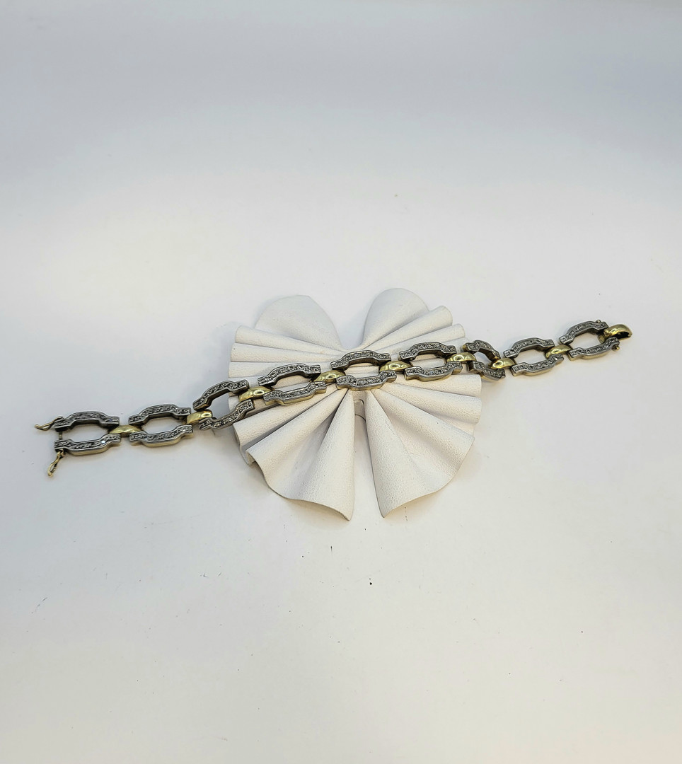 Bracciale oro diamantini 