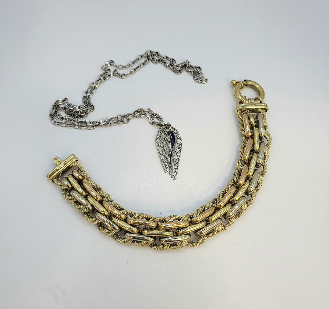 Collana ciondolo bracciale oro 