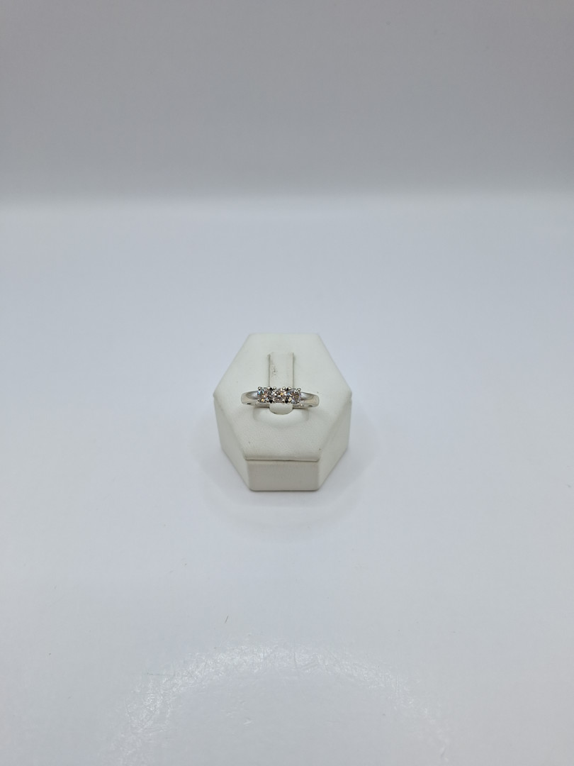 Anello Trilogy oro diamanti