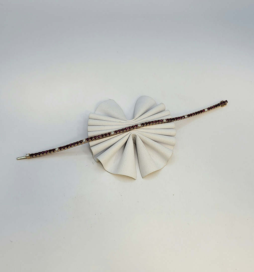 Bracciale oro pietre diamantini