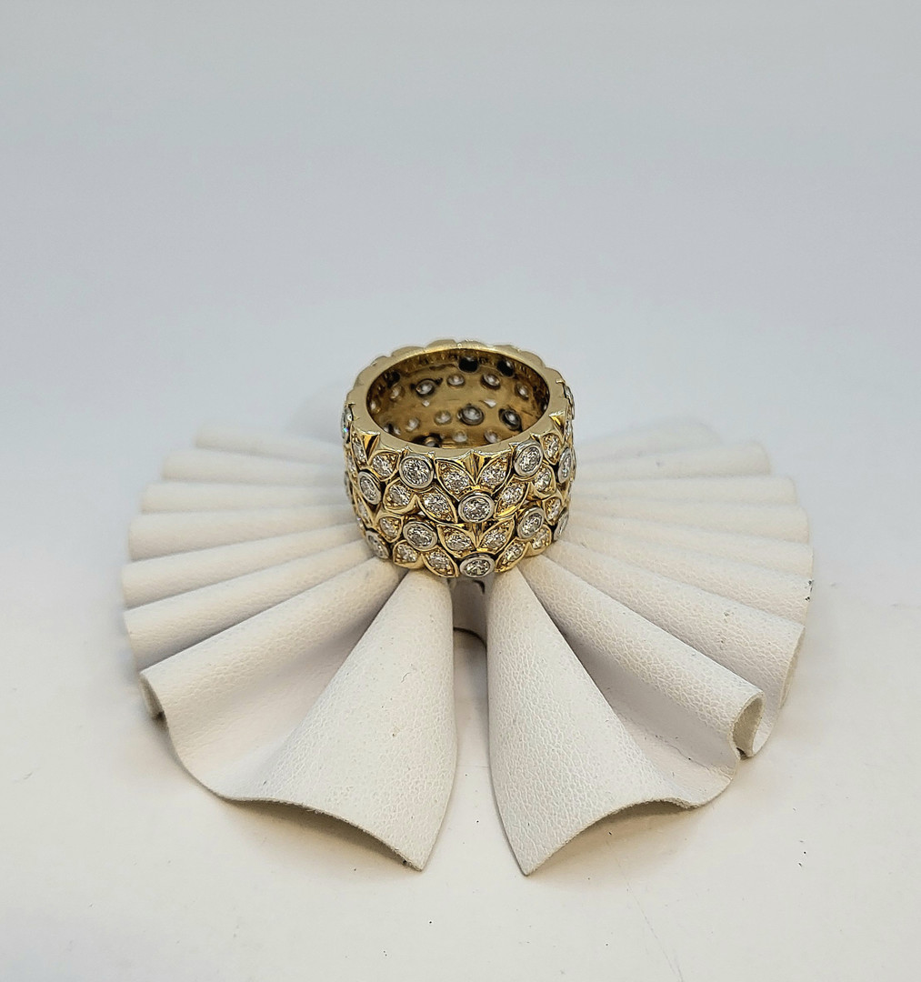 Anello oro diamanti