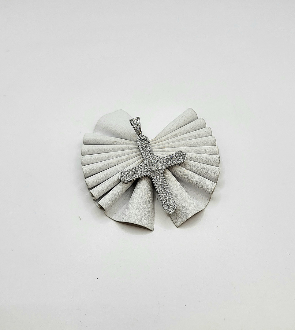 Croce oro diamantini