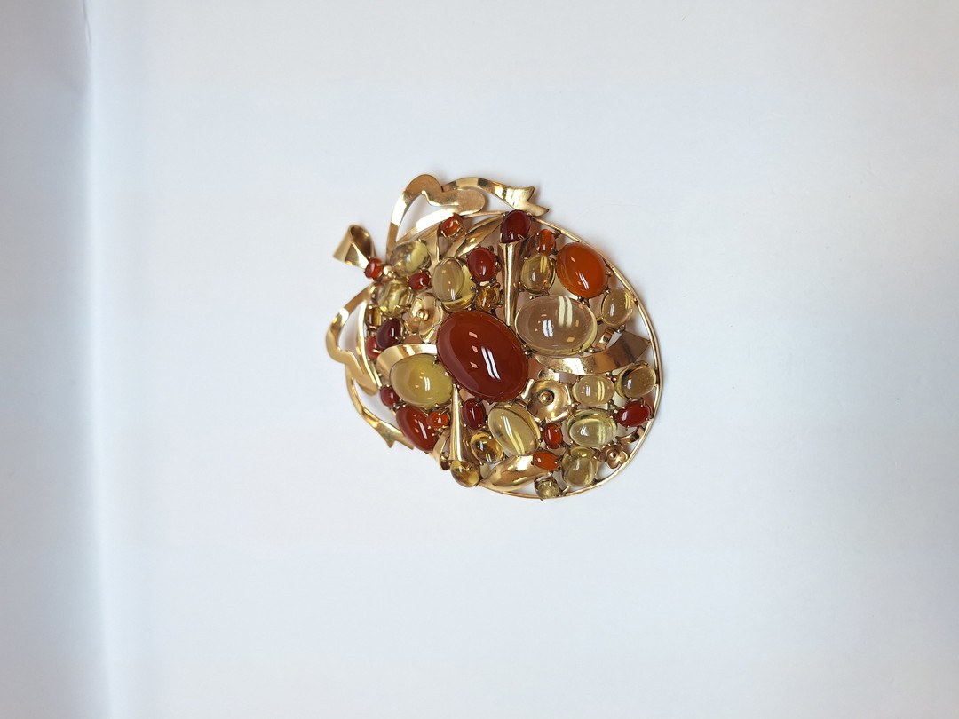 Ciondolo oro pietre