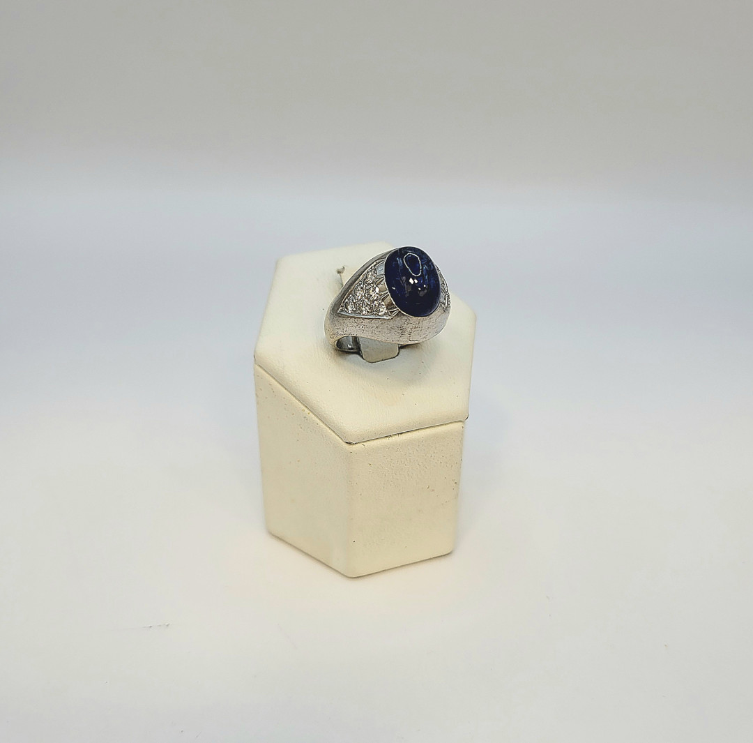 Anello oro diamanti pietra