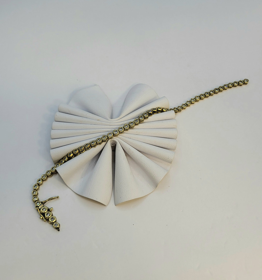 Bracciale oro diamantini