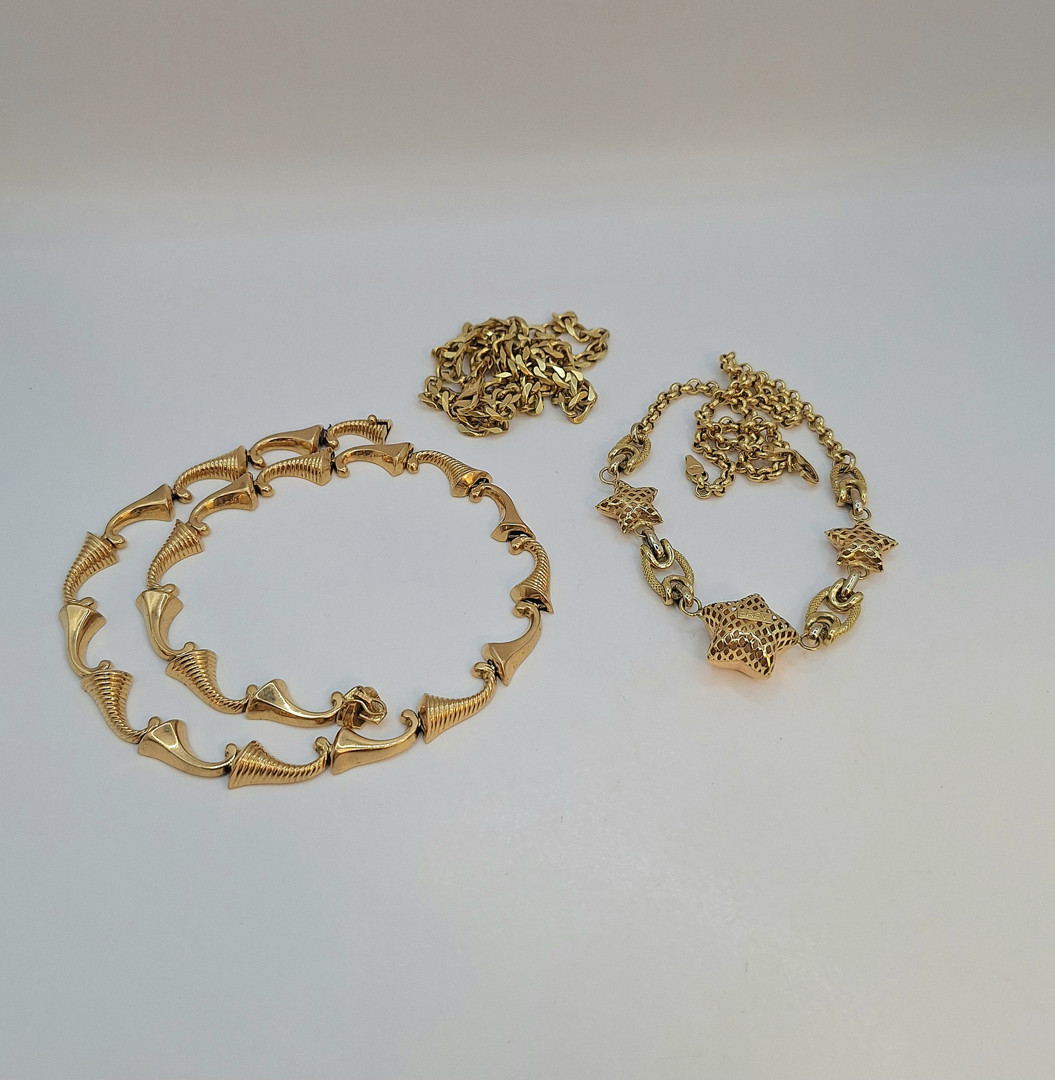 Tre collane oro