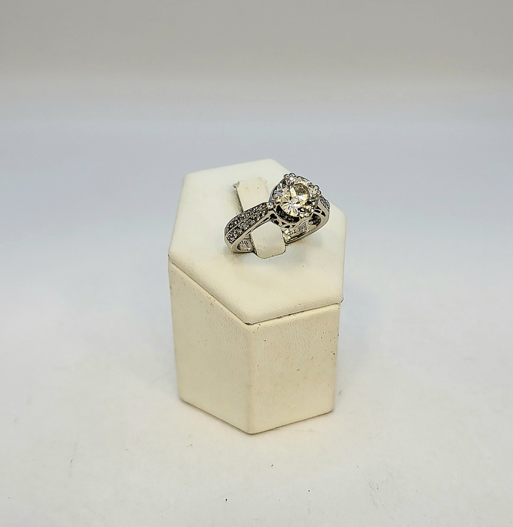 Anello oro diamante diamantini