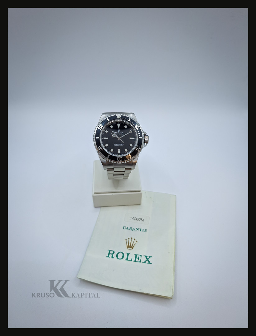 Orologio acciaio Rolex Submariner con garanzia a corredo
