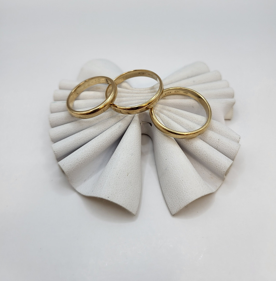 Tre anelli oro 