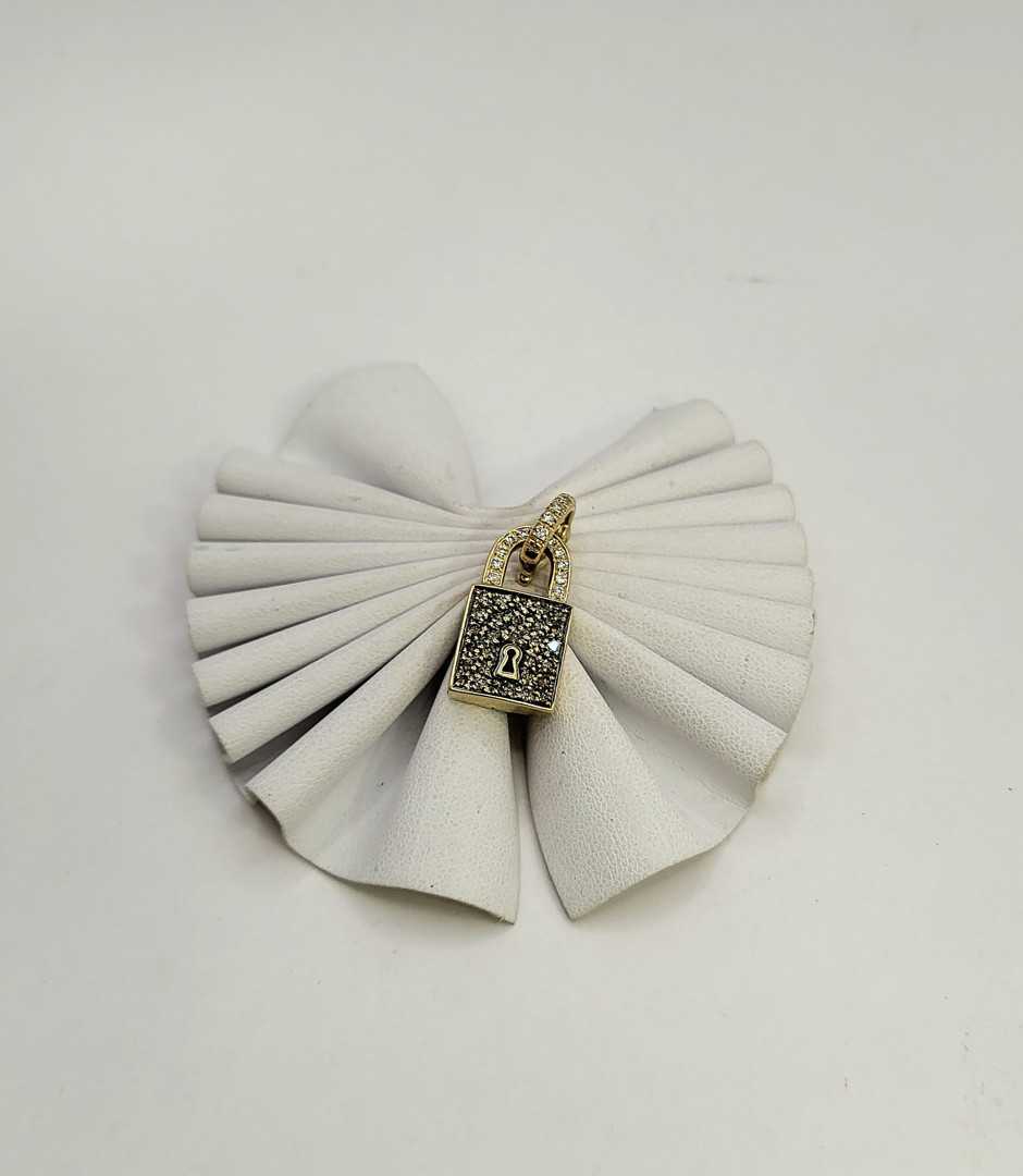 Ciondolo oro diamantini