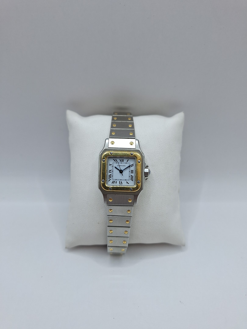 Orologio acciaio oro Cartier Santos Lady