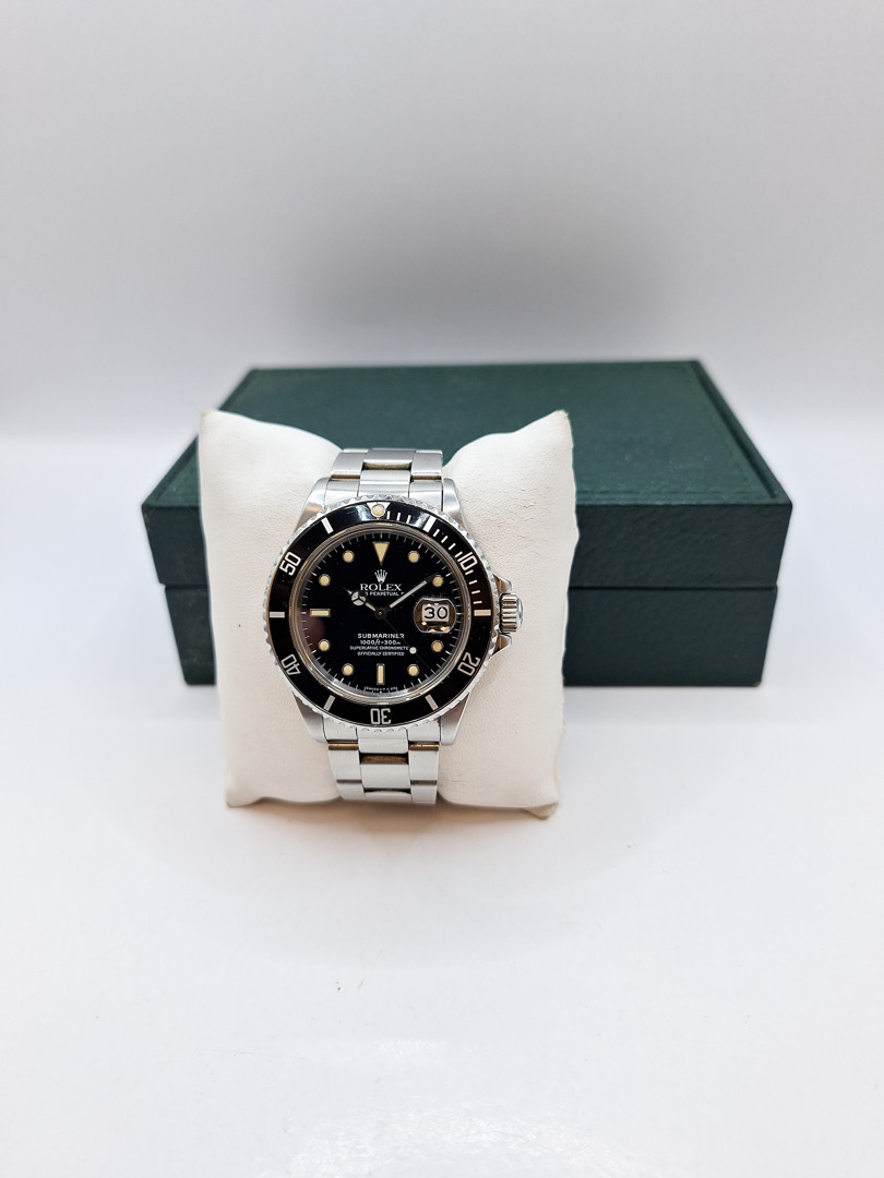 Orologio acciaio Rolex Submariner con scatola a corredo