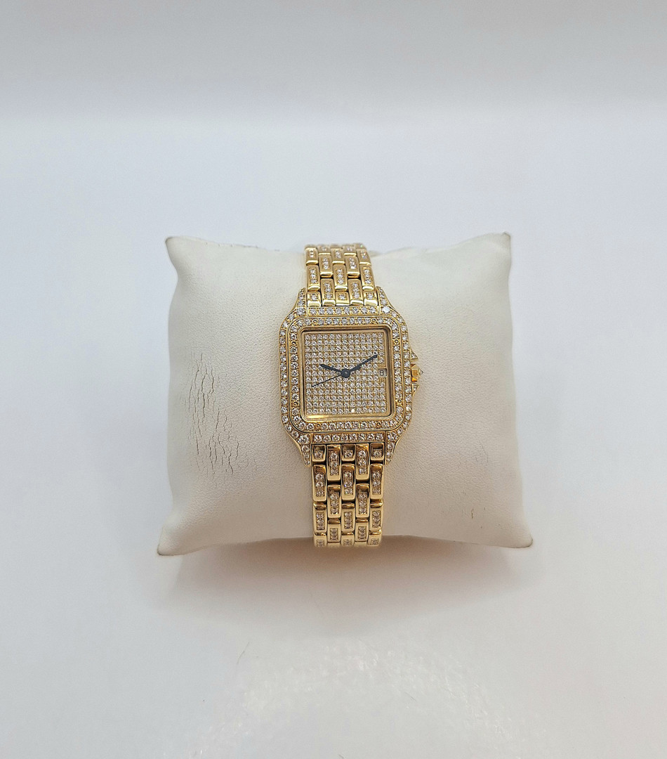 Orologio oro e diamantini Cartier