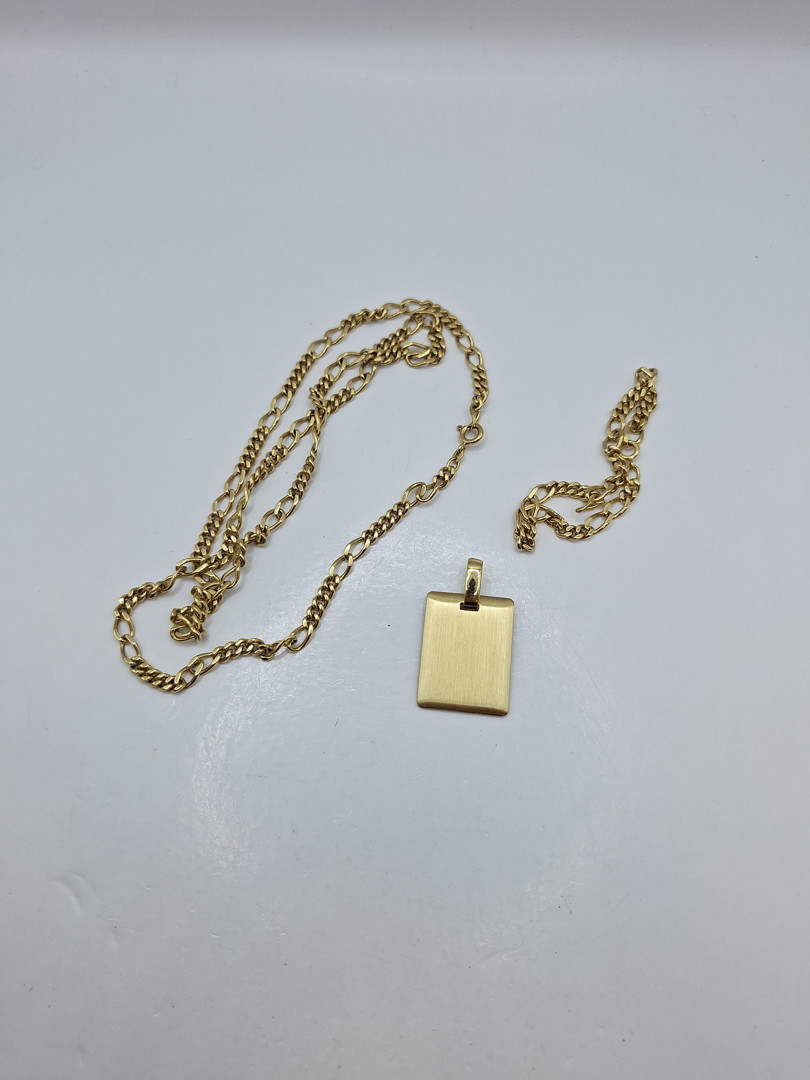Collana bracciale e ciondolo oro 