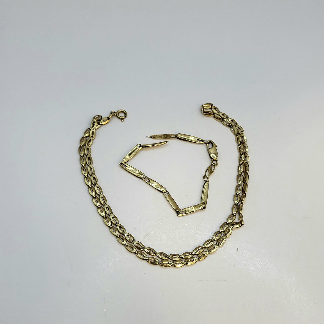 Collana e bracciale oro