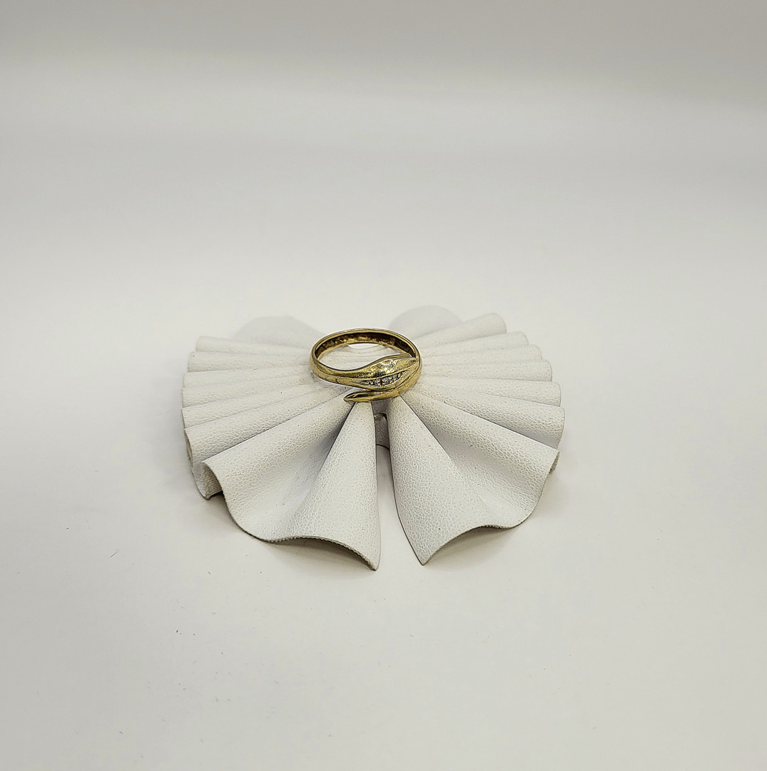 Anello oro diamantini