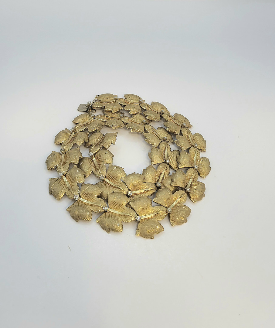 Collana oro diamanti