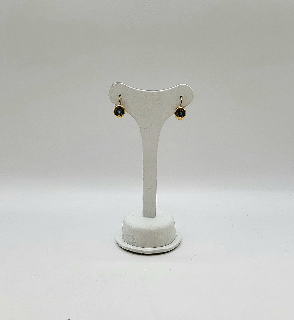 Paio orecchini oro pietre