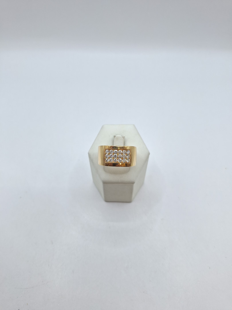 Anello oro diamantini 