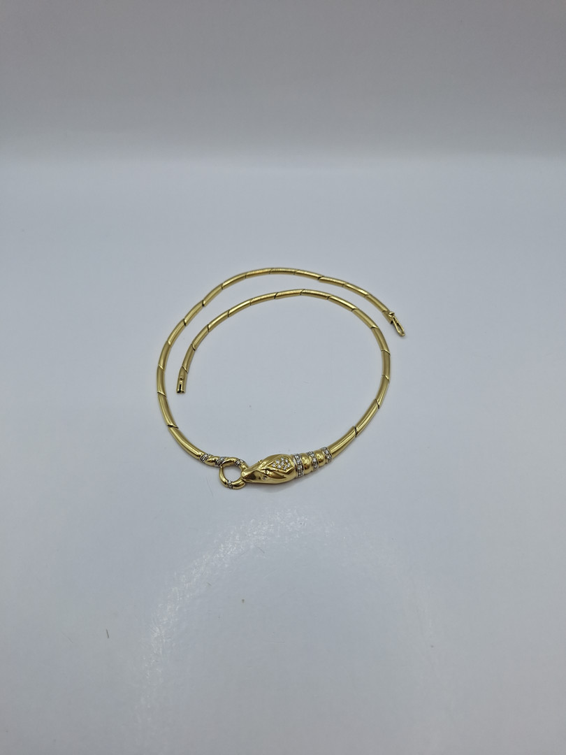 Girocollo oro diamantini