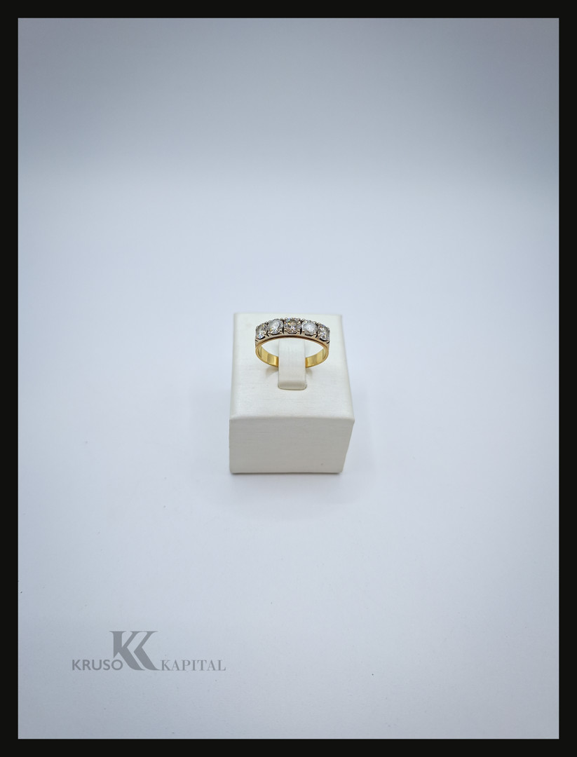 Anello oro diamanti