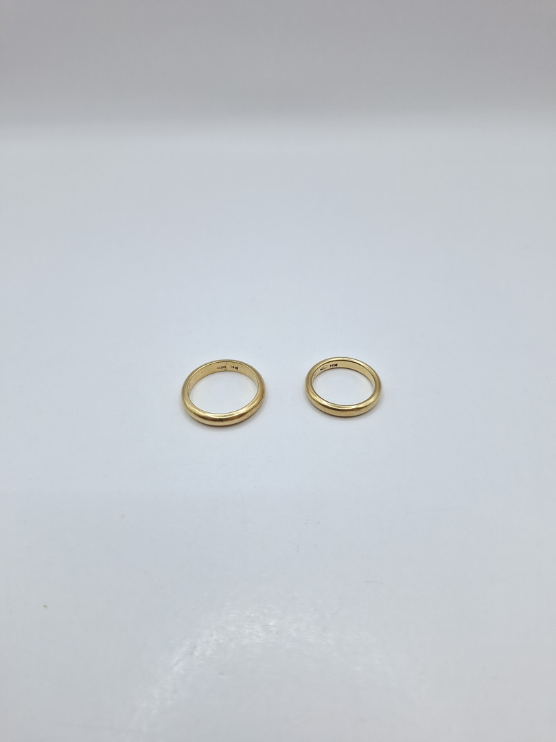 Due anelli in oro 