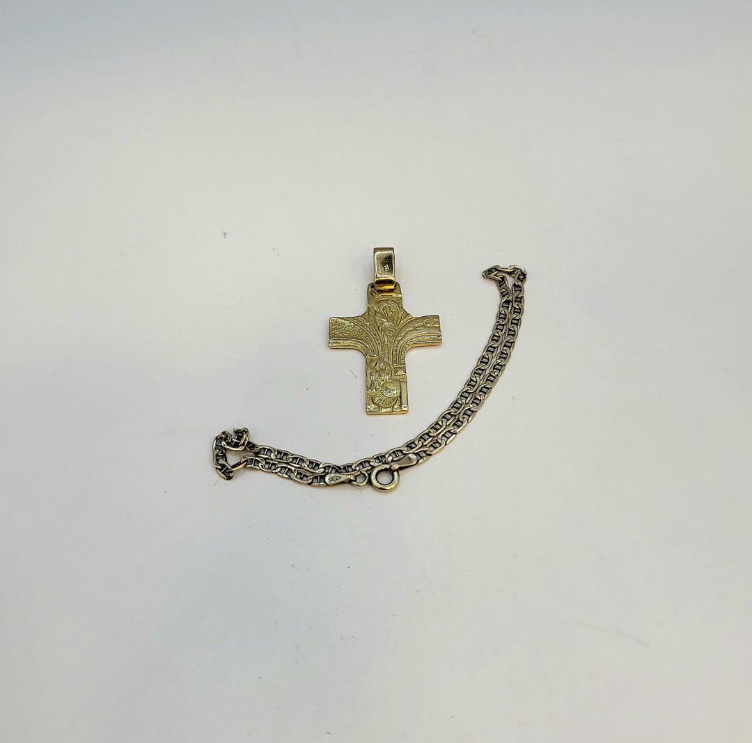 Croce e bracciale oro 