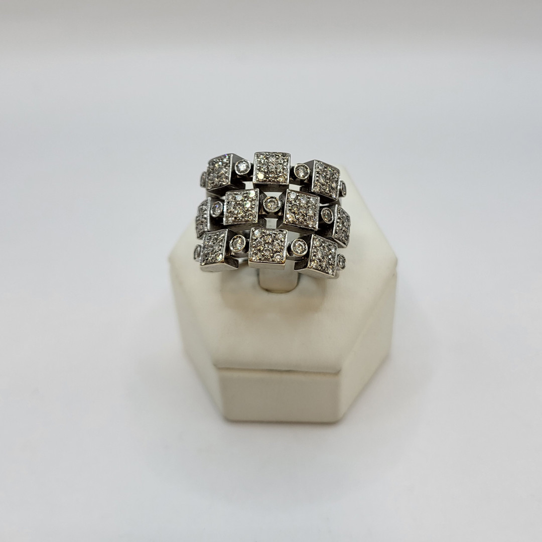 Anello oro diamantini