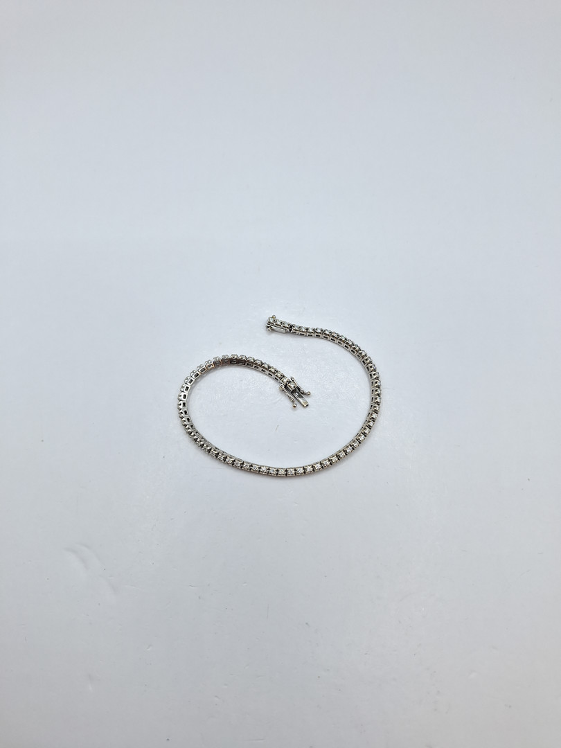 Bracciale "tennis" oro diamantini